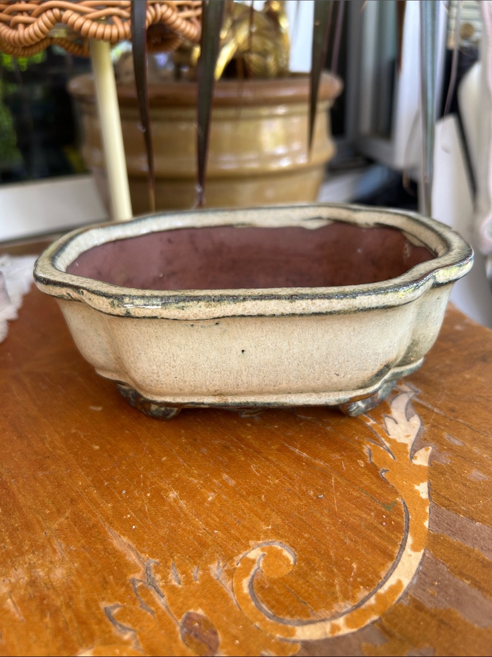 Vintage Ceramic Bonsai Pot Planter